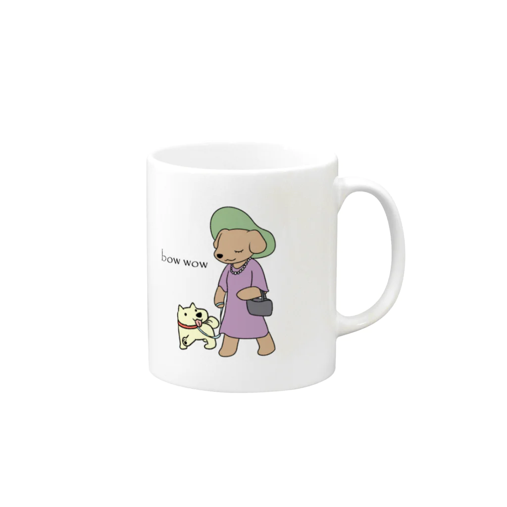 midonsanのbowwow Mug :right side of the handle