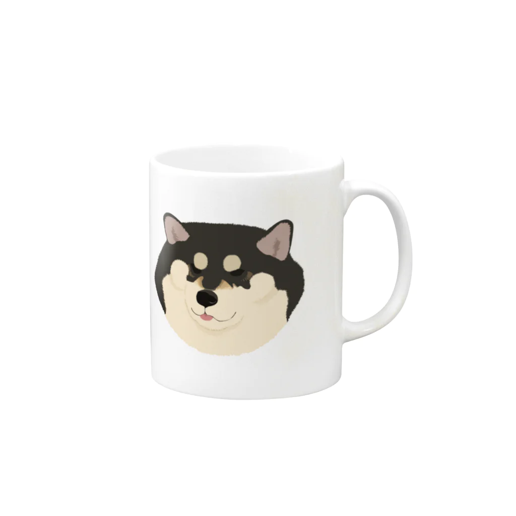 柴犬 Himeko kawaii shop のHimeko kawaii mug① マグカップの取っ手の右面