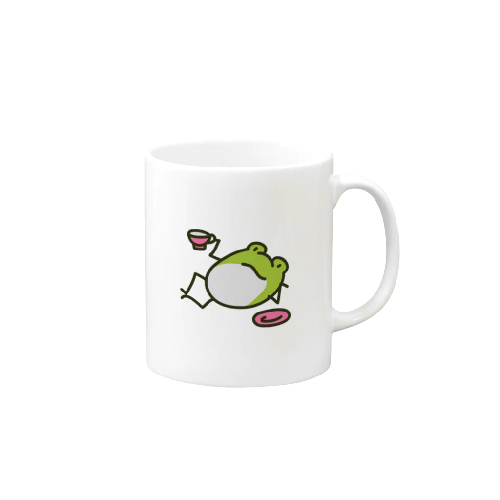 よすの【けこがえる】てぃーたいむ Mug :right side of the handle