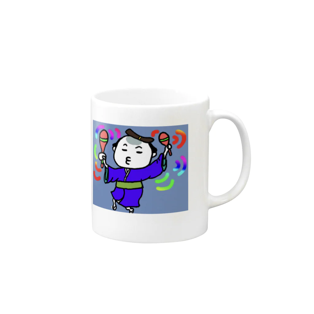 MedicalKUNのおさむらいチャン★マンボでウー！ Mug :right side of the handle