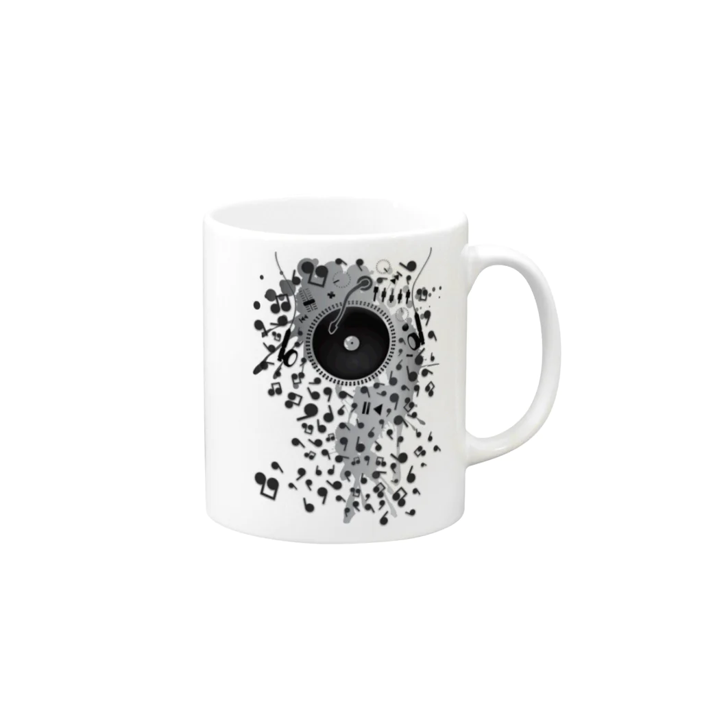 AURA_HYSTERICAのEarphones Mug :right side of the handle