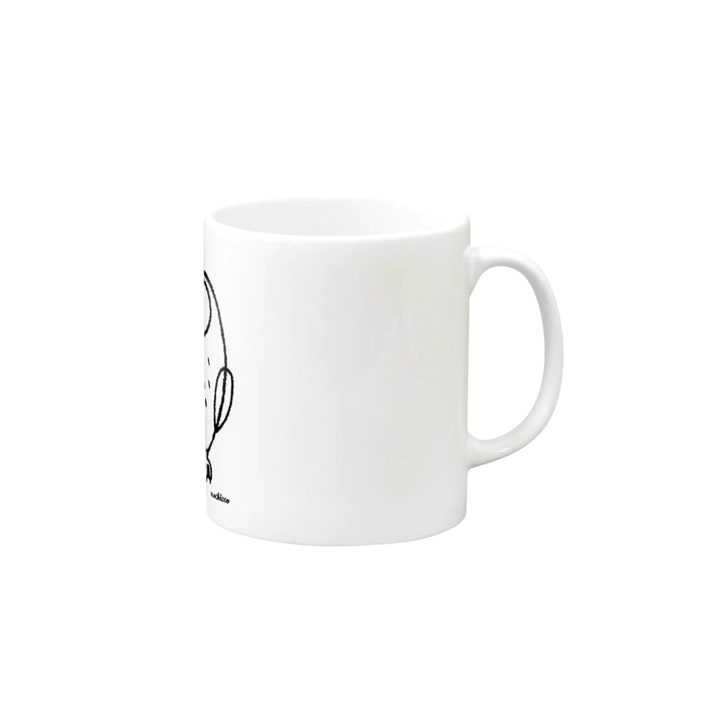 nachiccoの知恵がキラリ☆ Mug :right side of the handle