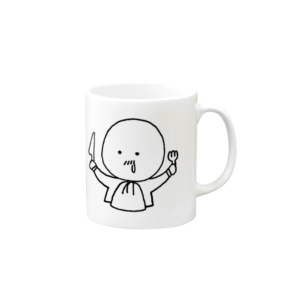 めいのたまごだんしゃく (ごはん) Mug :right side of the handle