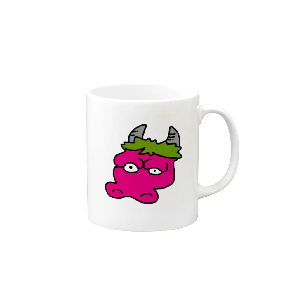 あだつのいちごちゃん Mug :right side of the handle