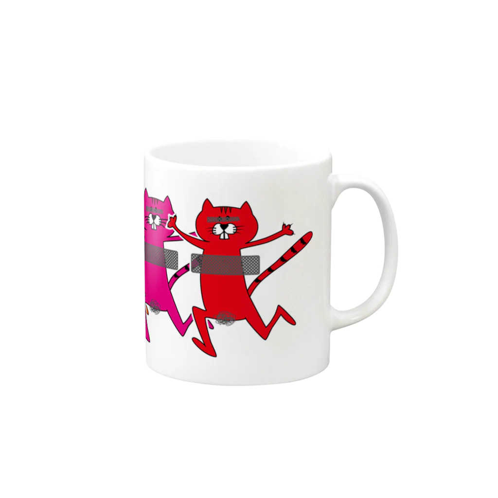 Cocoの全裸ねこ Mug :right side of the handle