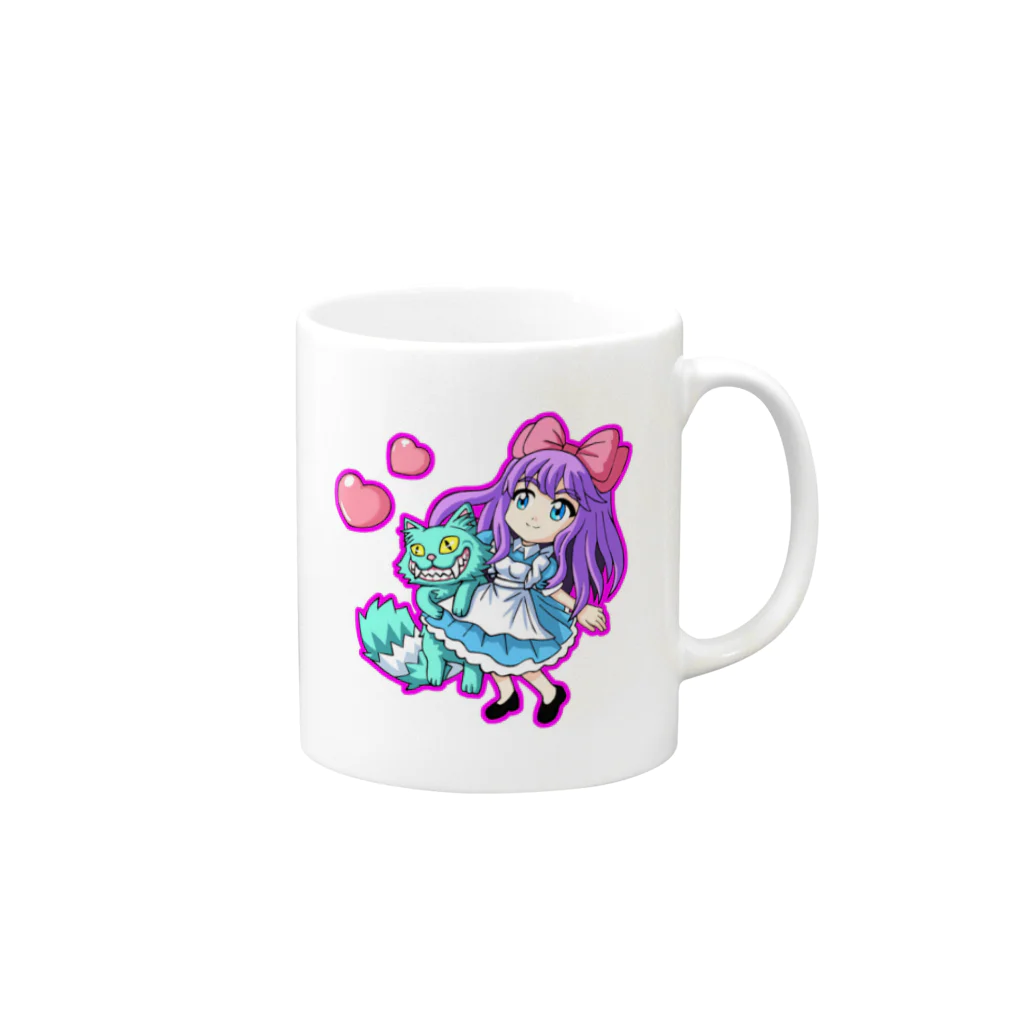 すーちゃん'S SHOPのちなみワンダーランド Mug :right side of the handle