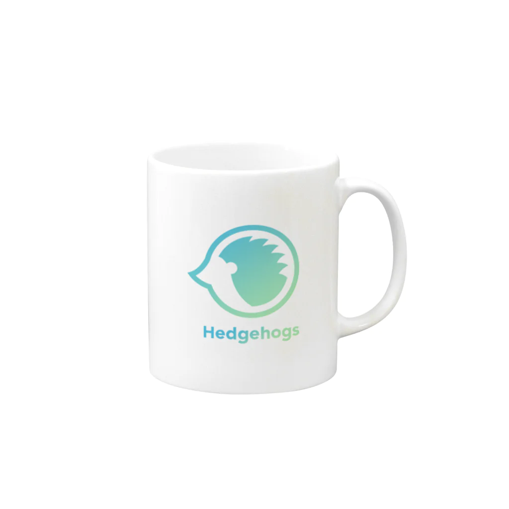 Hedgehogs SHOPのHedgehogs[green] Mug :right side of the handle