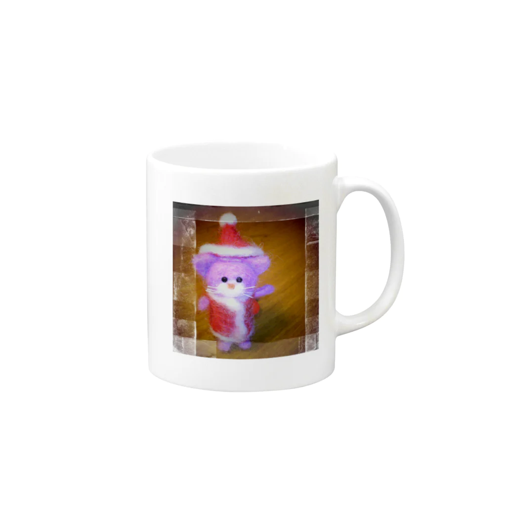 みりあんのサンタにゃん Mug :right side of the handle