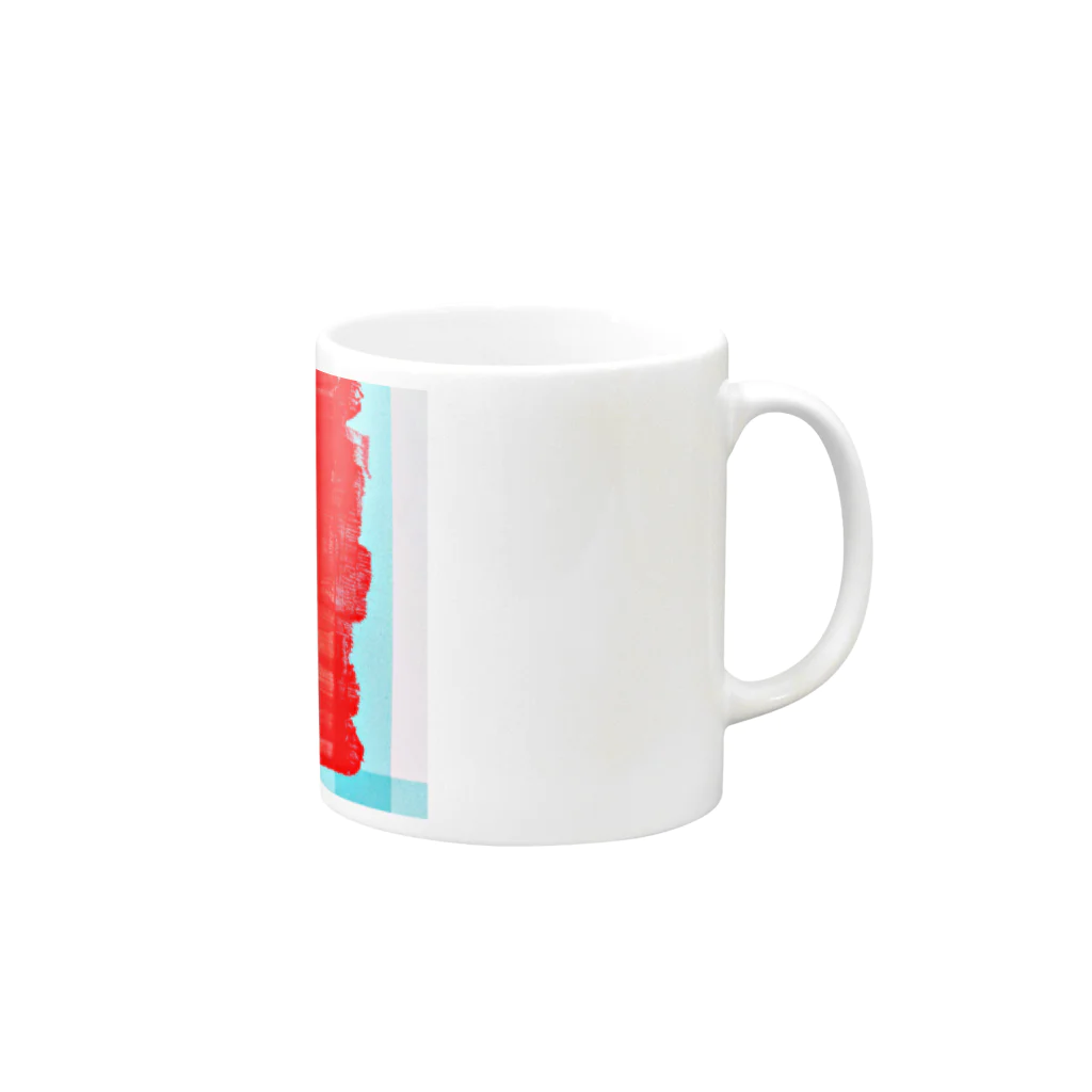 みしま ゆうか●の赤の Mug :right side of the handle