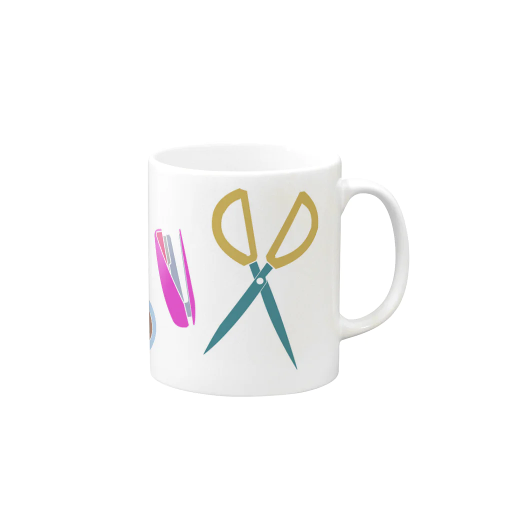 ちよこのぶんぐ Mug :right side of the handle