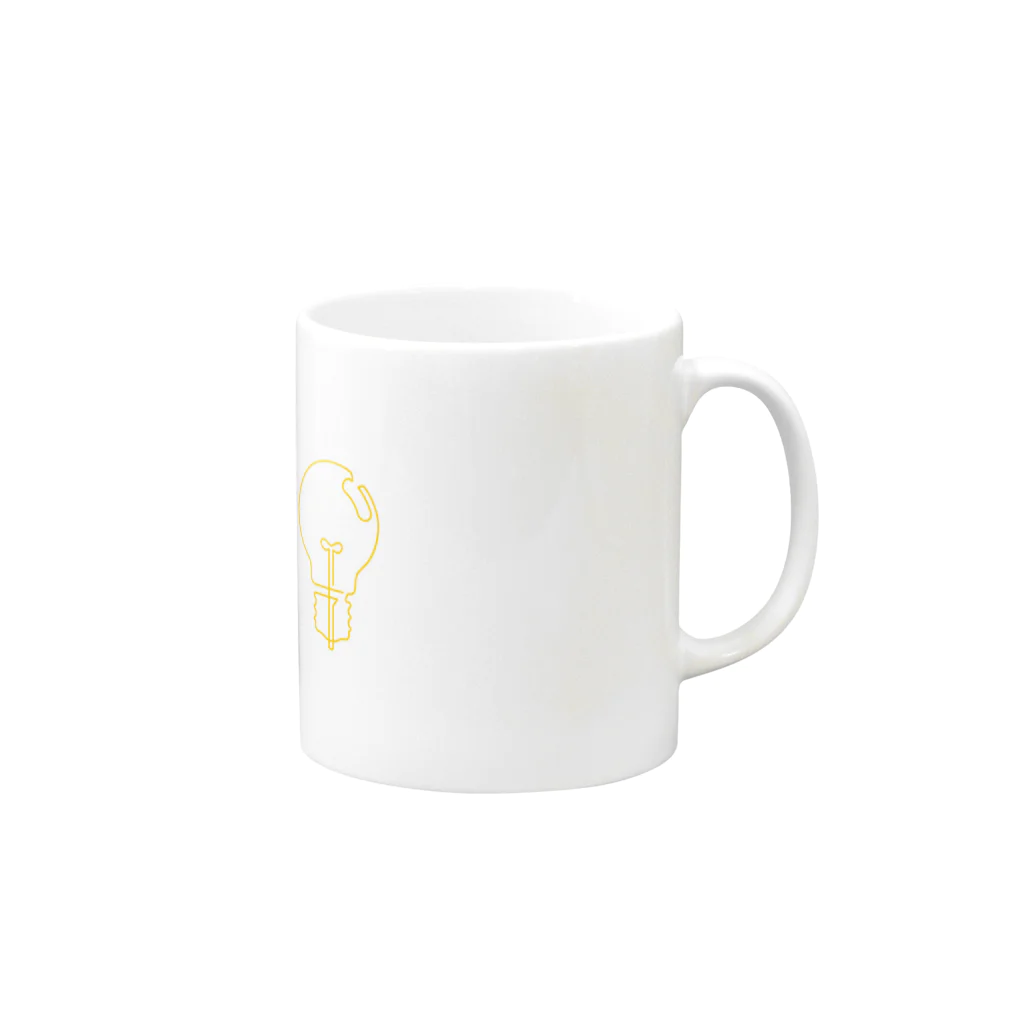 quloのでんきう Mug :right side of the handle