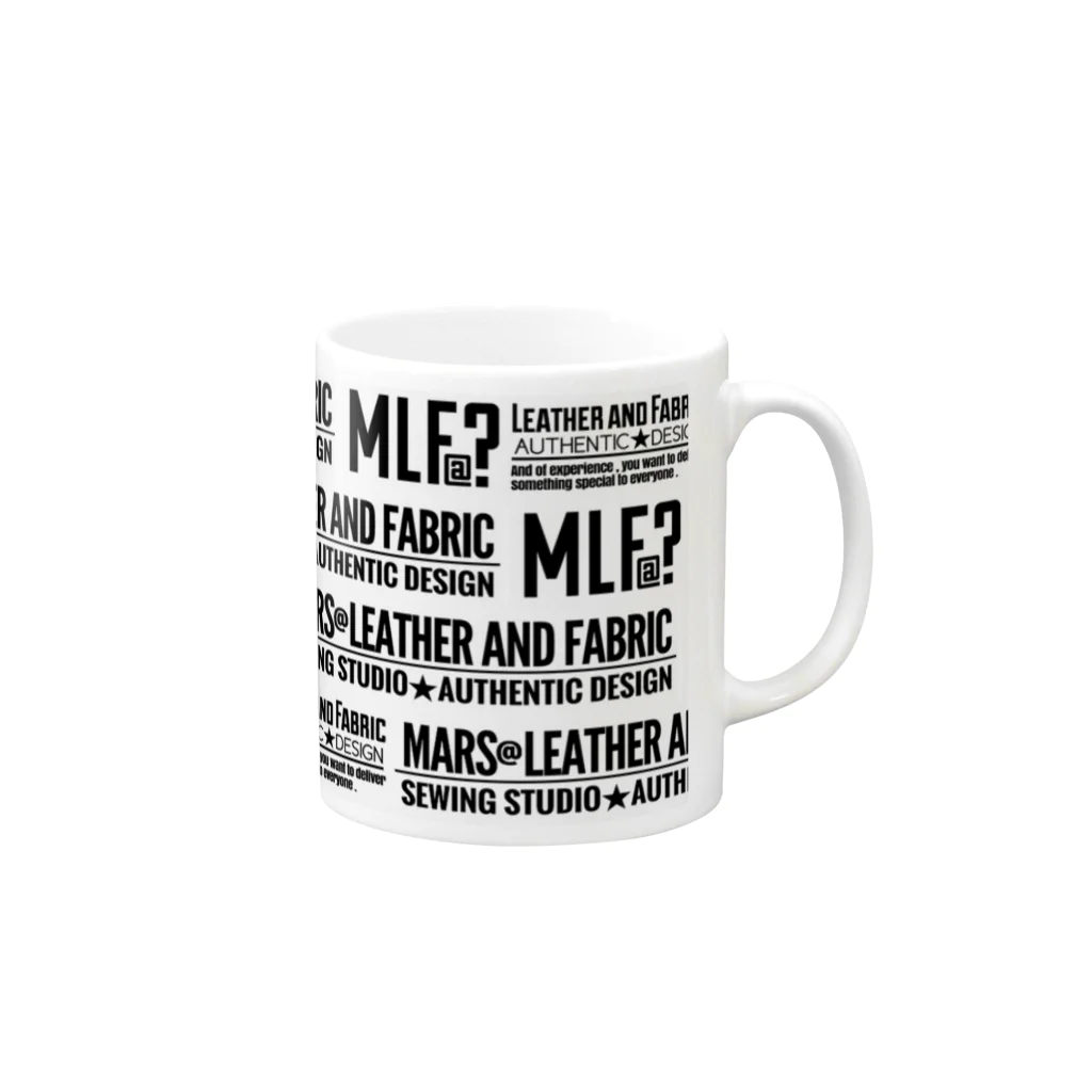 MLF@? Original Goods ShopのMLF@?モノグラム/white マグカップの取っ手の右面