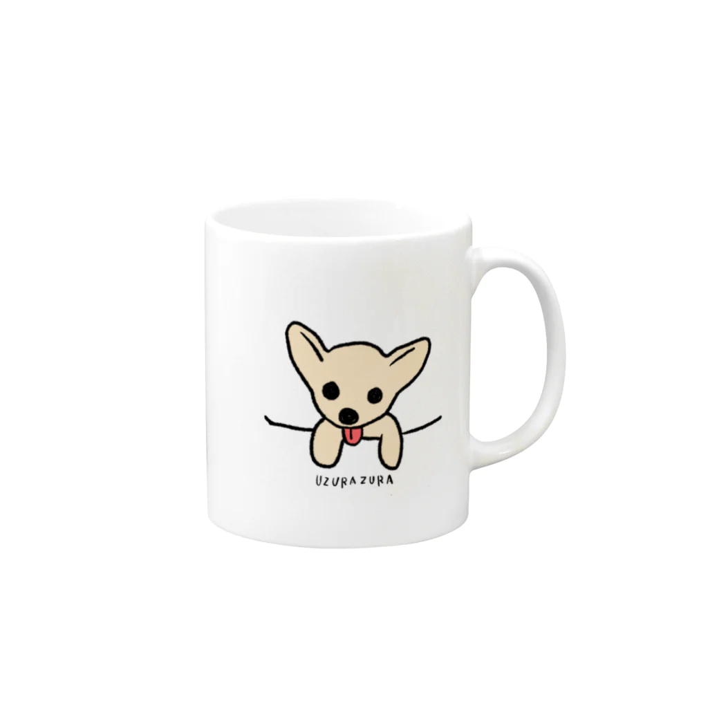 れみしま🐕のPocket  zura-chan Mug :right side of the handle