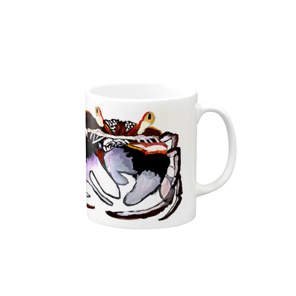 miyukinoeのカニ Mug :right side of the handle