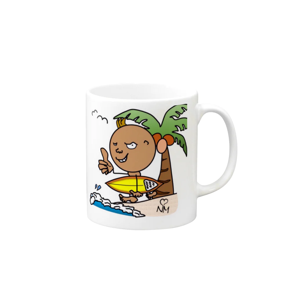 洋食ニューマインドのMr.Toy【let’s surf】 Mug :right side of the handle