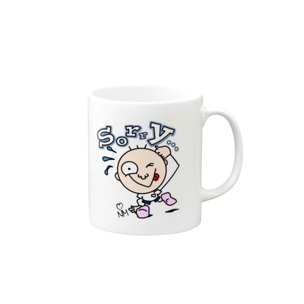 洋食ニューマインドのMr.Toy【SORRY】 Mug :right side of the handle