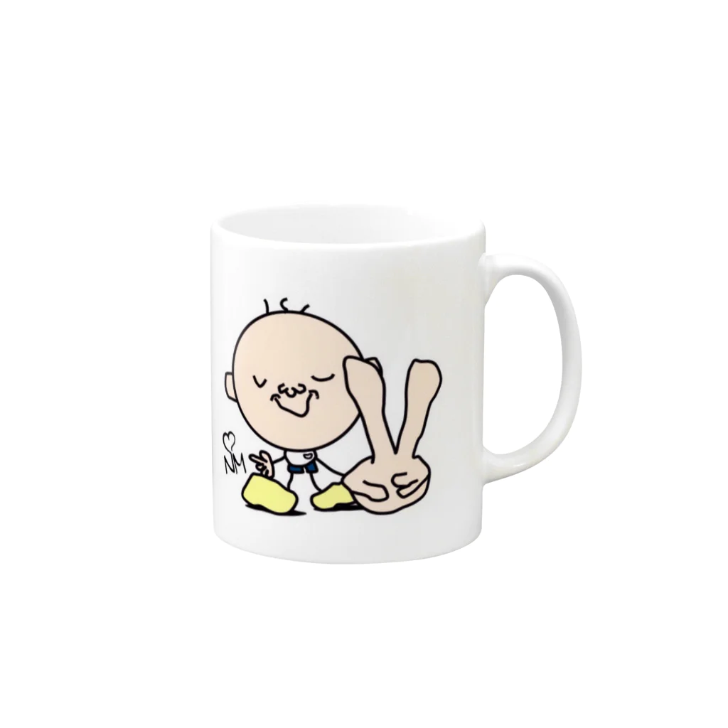 洋食ニューマインドのMr.Toy【PEACE】 Mug :right side of the handle