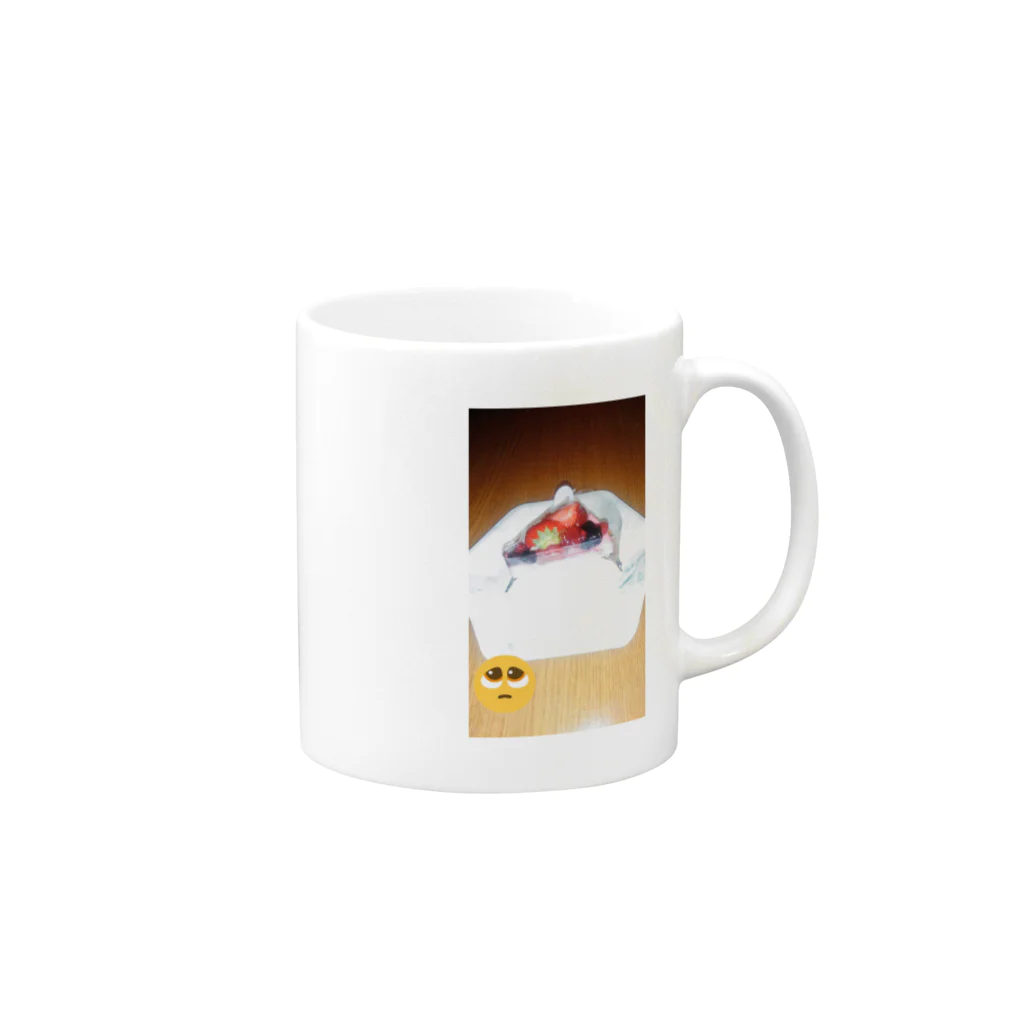 ワクワクshopのcake. Mug :right side of the handle