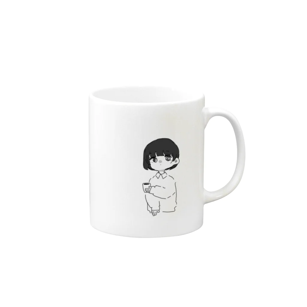 は る かのコーヒー Mug :right side of the handle