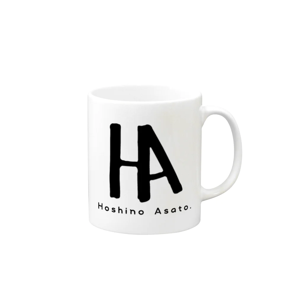 Hoshino Asato.のロゴ達 Mug :right side of the handle