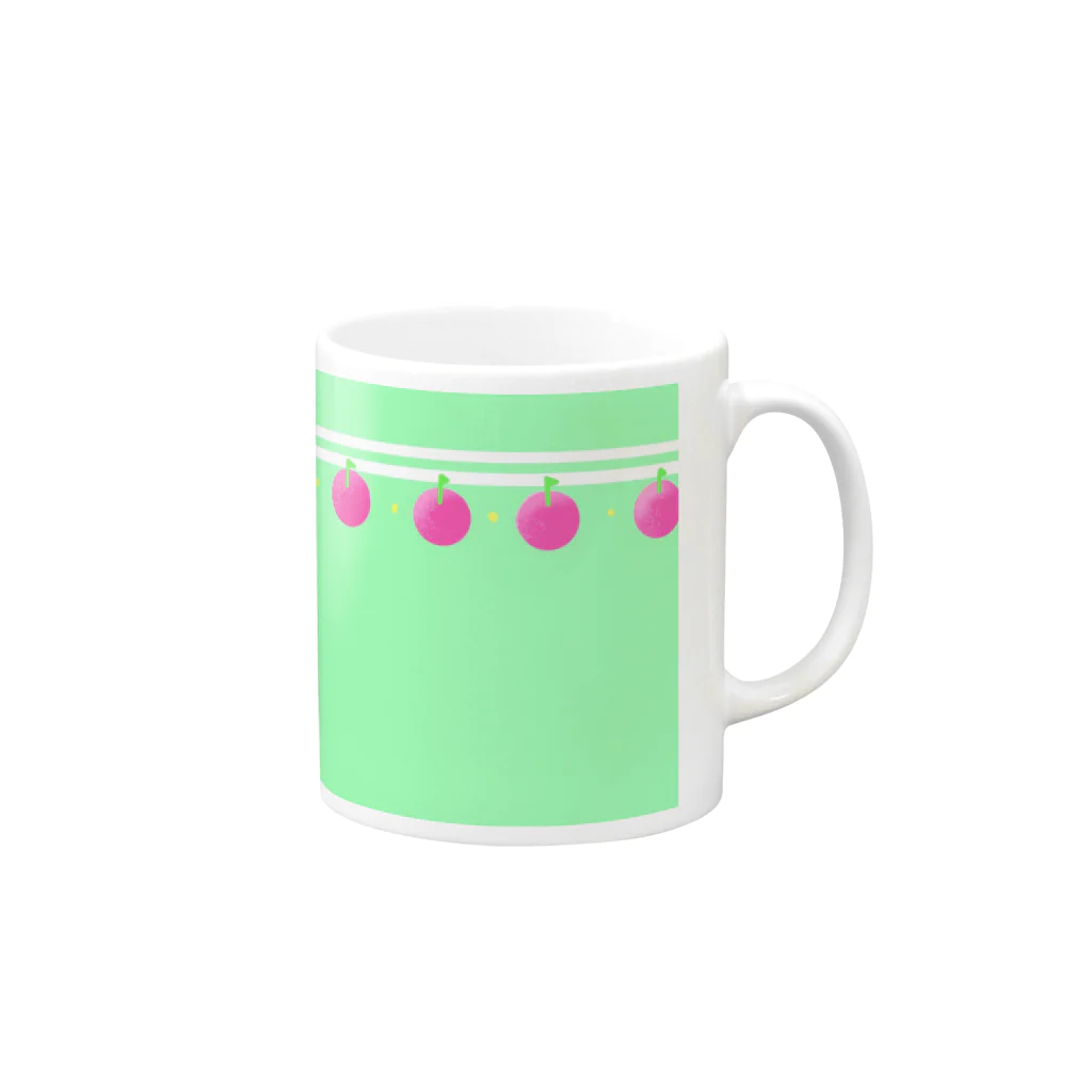 jungoのりんご Mug :right side of the handle