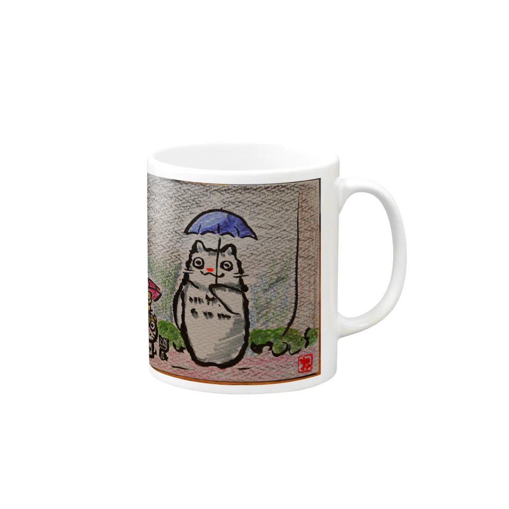   おろちのとなりのなめこ Mug :right side of the handle