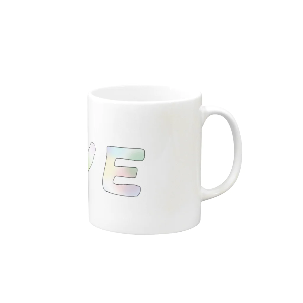 令和ベイビーのLOVE Mug :right side of the handle