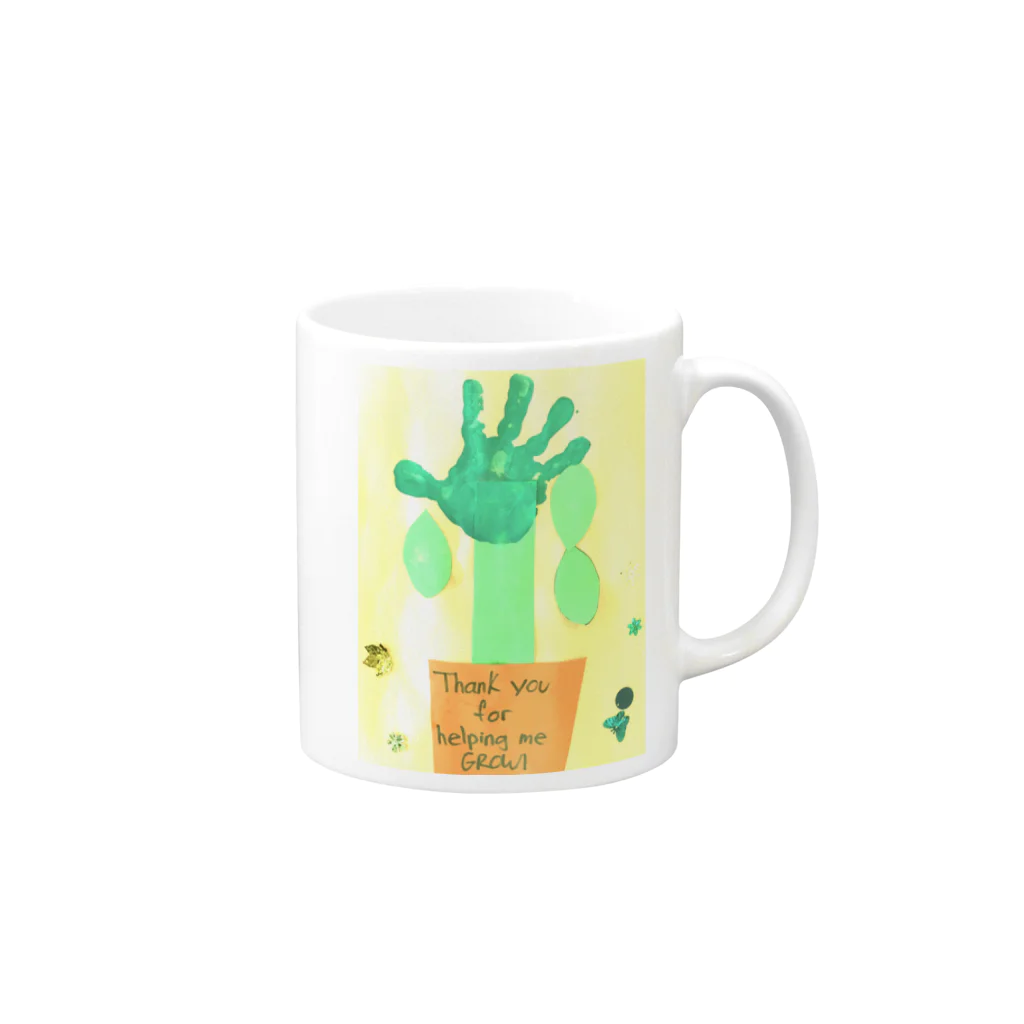 TripleYoshyのhand plant Mug :right side of the handle