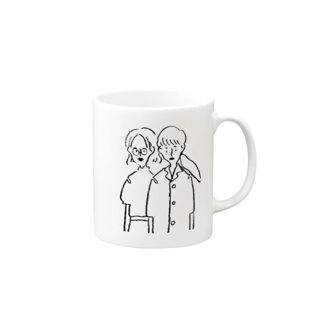 海の静けさとともにのgirls Mug :right side of the handle