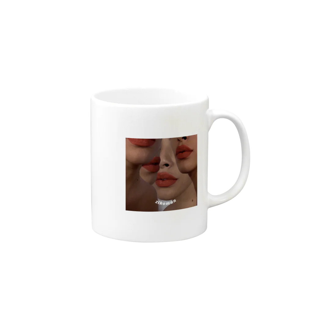 Yuka.tのzikoman Mug :right side of the handle