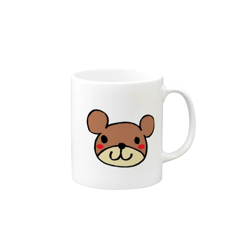 morinonakaのくまさん Mug :right side of the handle