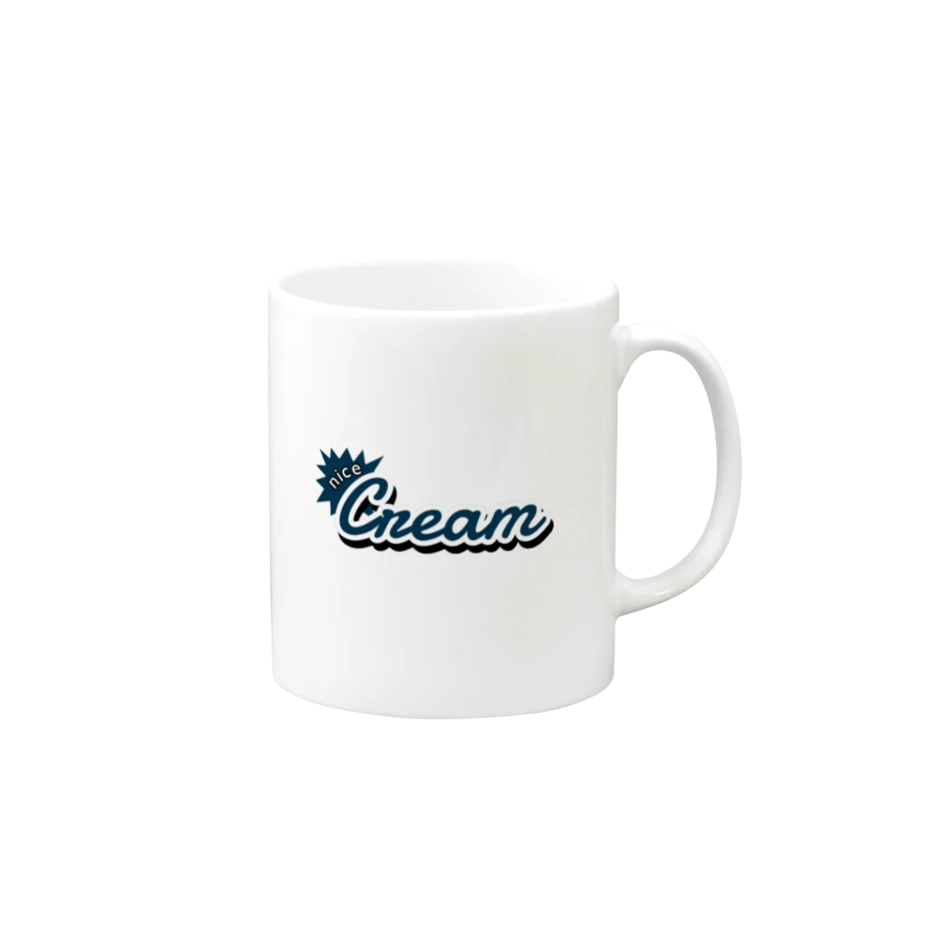 FuckingnicecreamのDaily necessities Logo Mug :right side of the handle