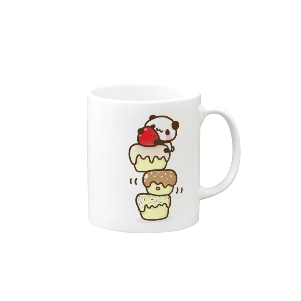 ☆みかん☆のぱんだ*ケーキ Mug :right side of the handle