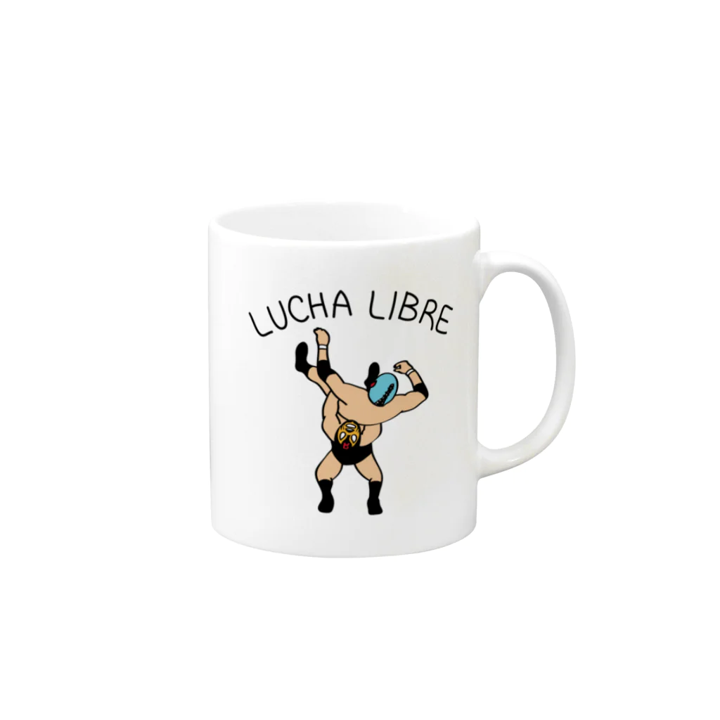 LUCHAのLUCHA LIBRE#23 Mug :right side of the handle