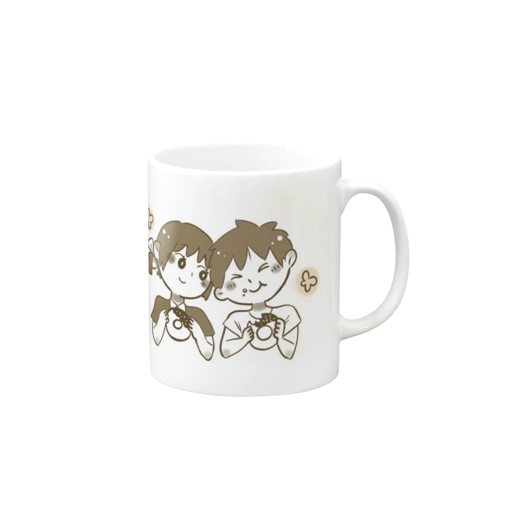 majima96の仲良し兄弟 Mug :right side of the handle