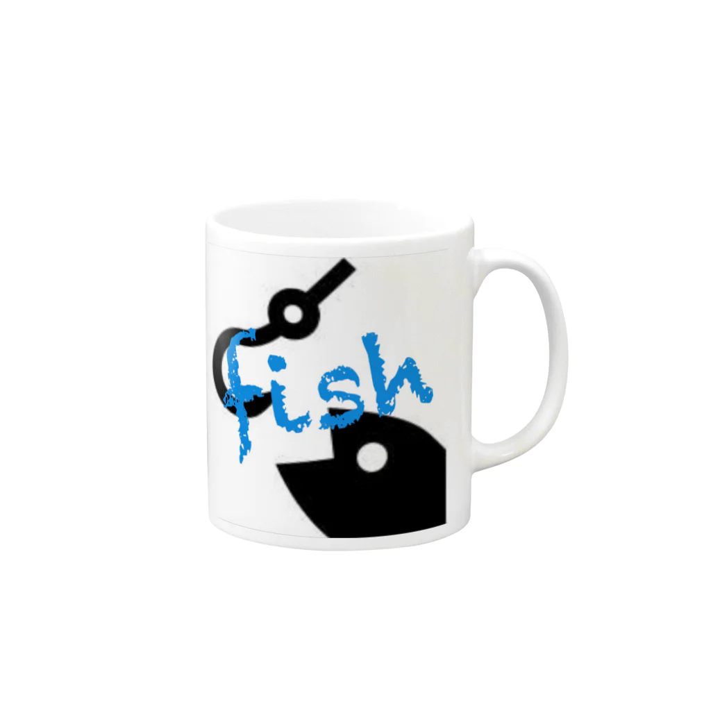 animalsのfish Mug :right side of the handle