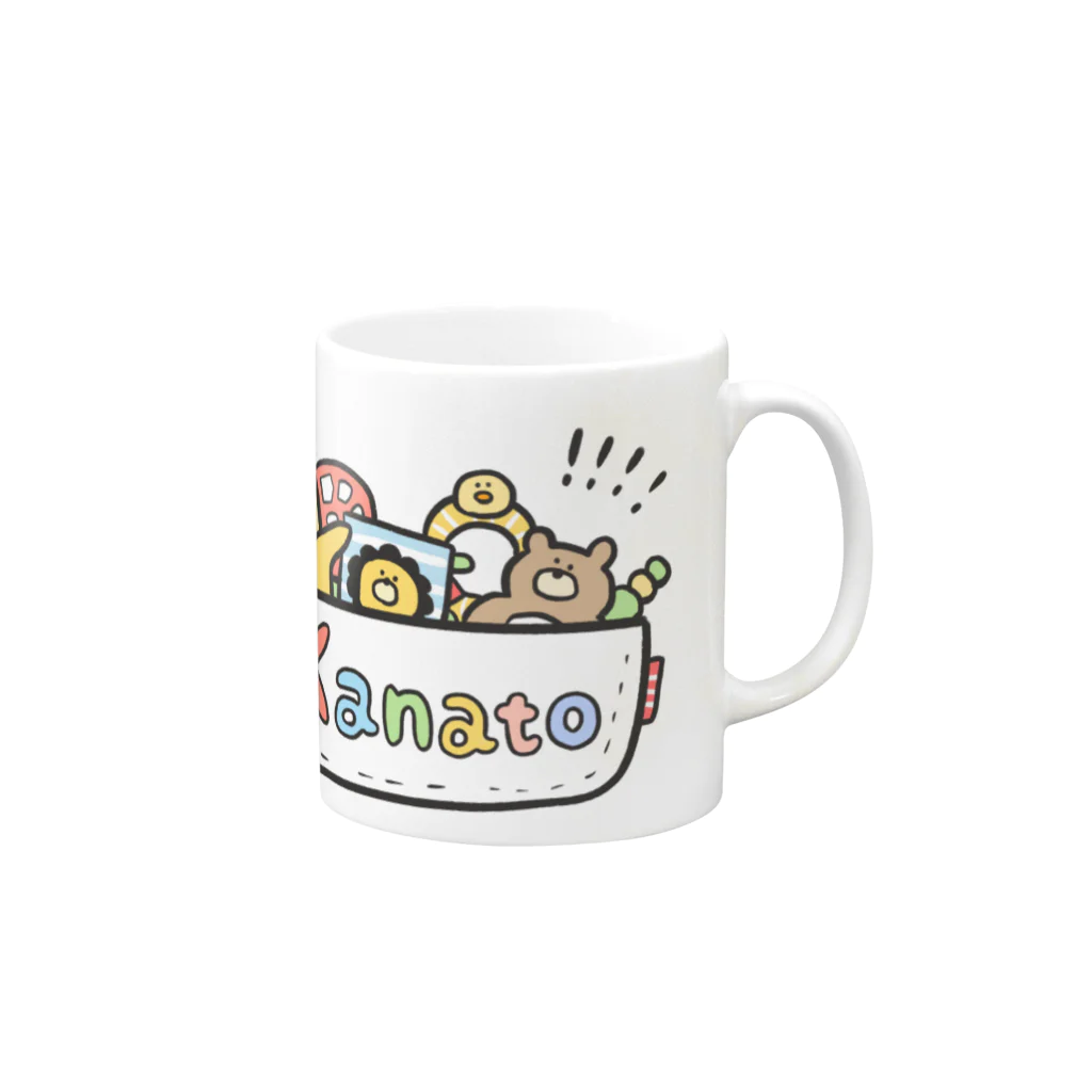 ユユマルのかなと◎ Mug :right side of the handle