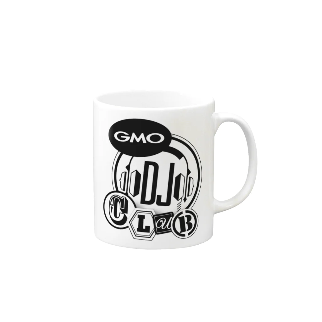 GMO DJ部のGMO DJ CLUB mono Mug :right side of the handle