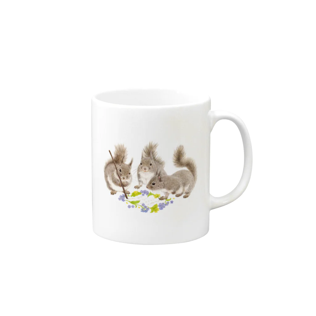 rokoのニホンリス Mug :right side of the handle