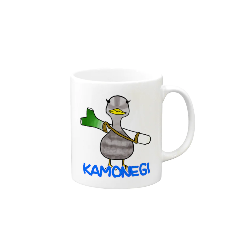 ぎあひどうのKAMONEGI Mug :right side of the handle