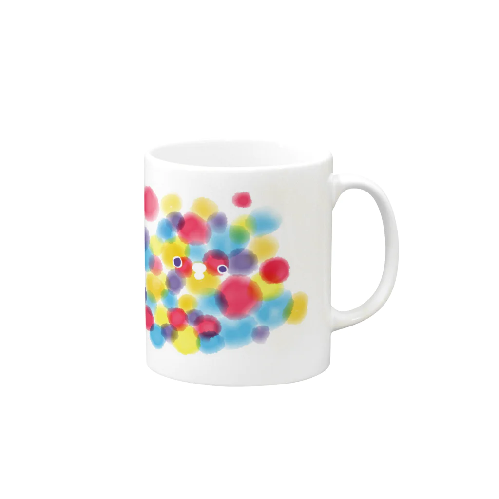 kpoppo☻のぶちぴよ Mug :right side of the handle