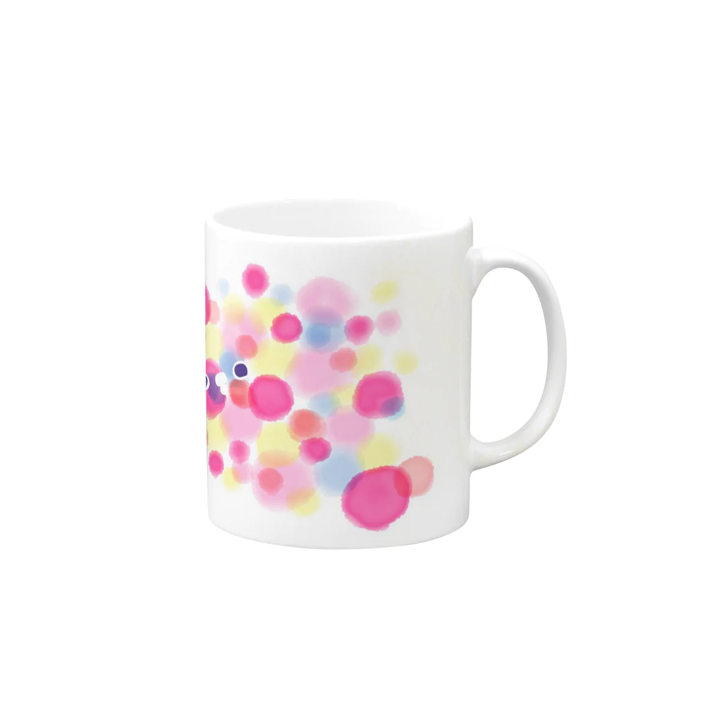 kpoppo☻の恋ぴよ Mug :right side of the handle