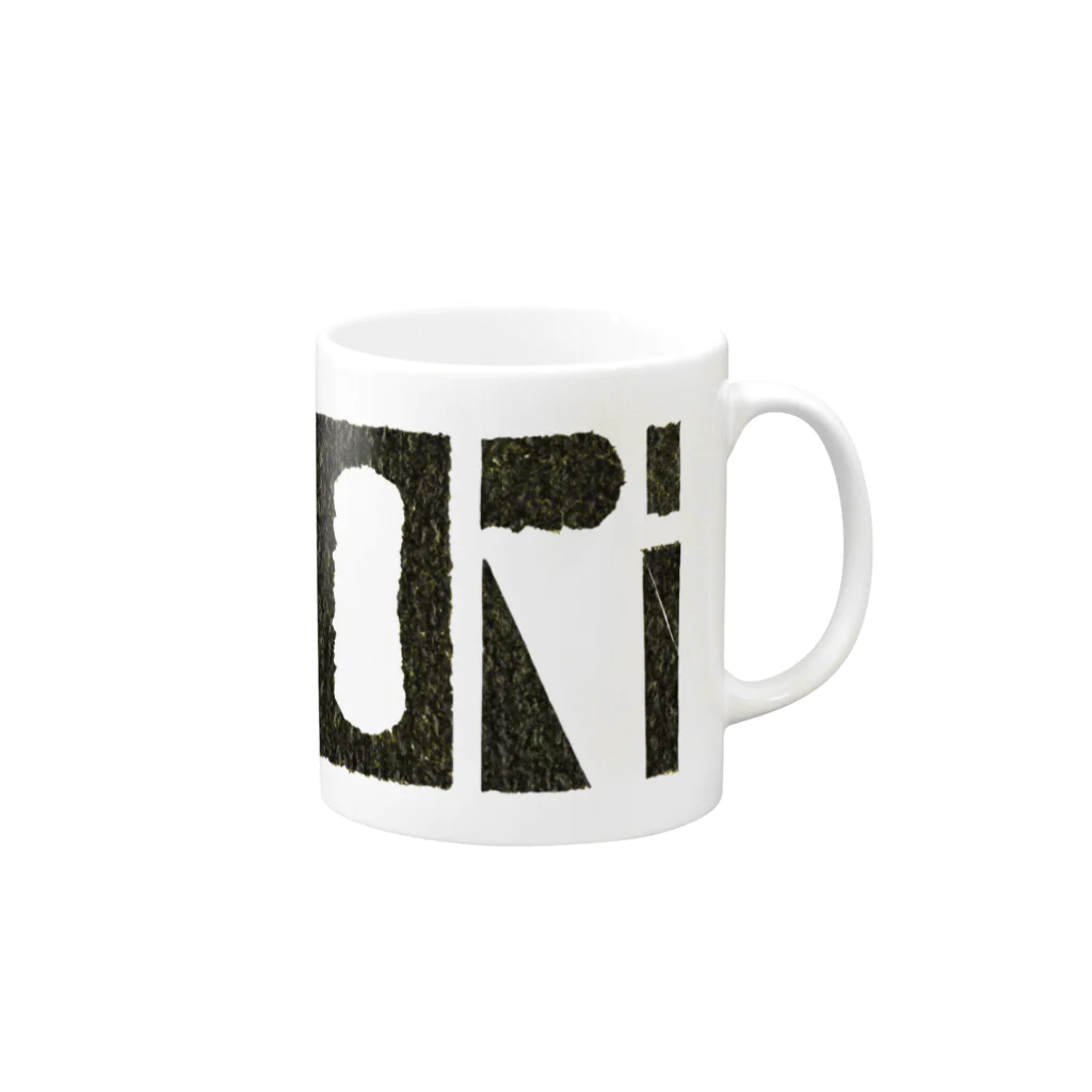 NORI SHOPのNORI（海苔） Mug :right side of the handle