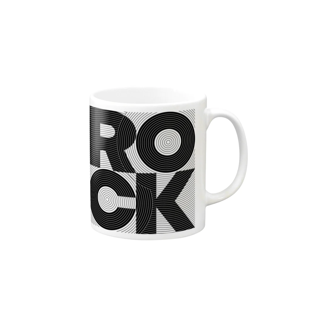 gemgemshopのROCK GROOVE Mug :right side of the handle