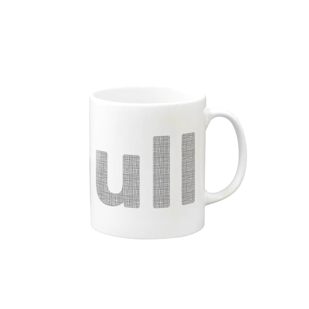 null shopのnull Mug :right side of the handle