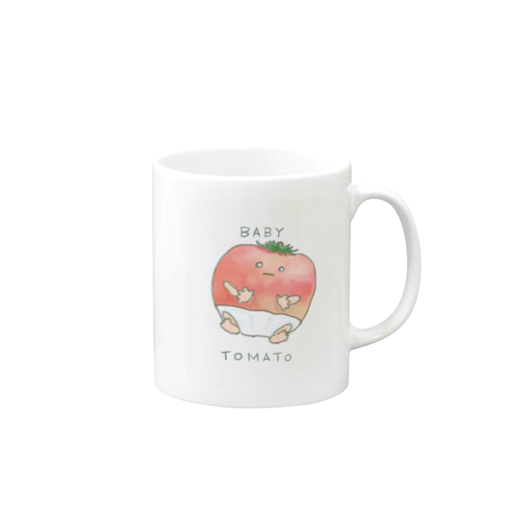 DOKAのBABY TOMATO マグカップの取っ手の右面