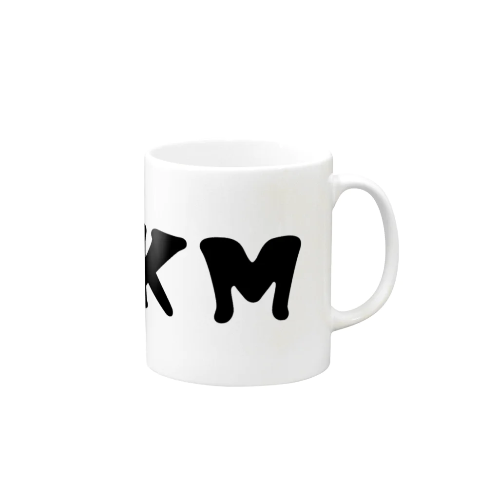 SRKMの『ＳＲＫＭ』cute logo ver. Mug :right side of the handle