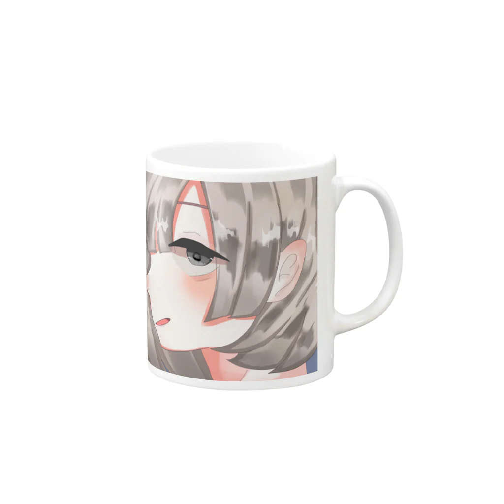 Gaaaaa_uのチラ見 Mug :right side of the handle