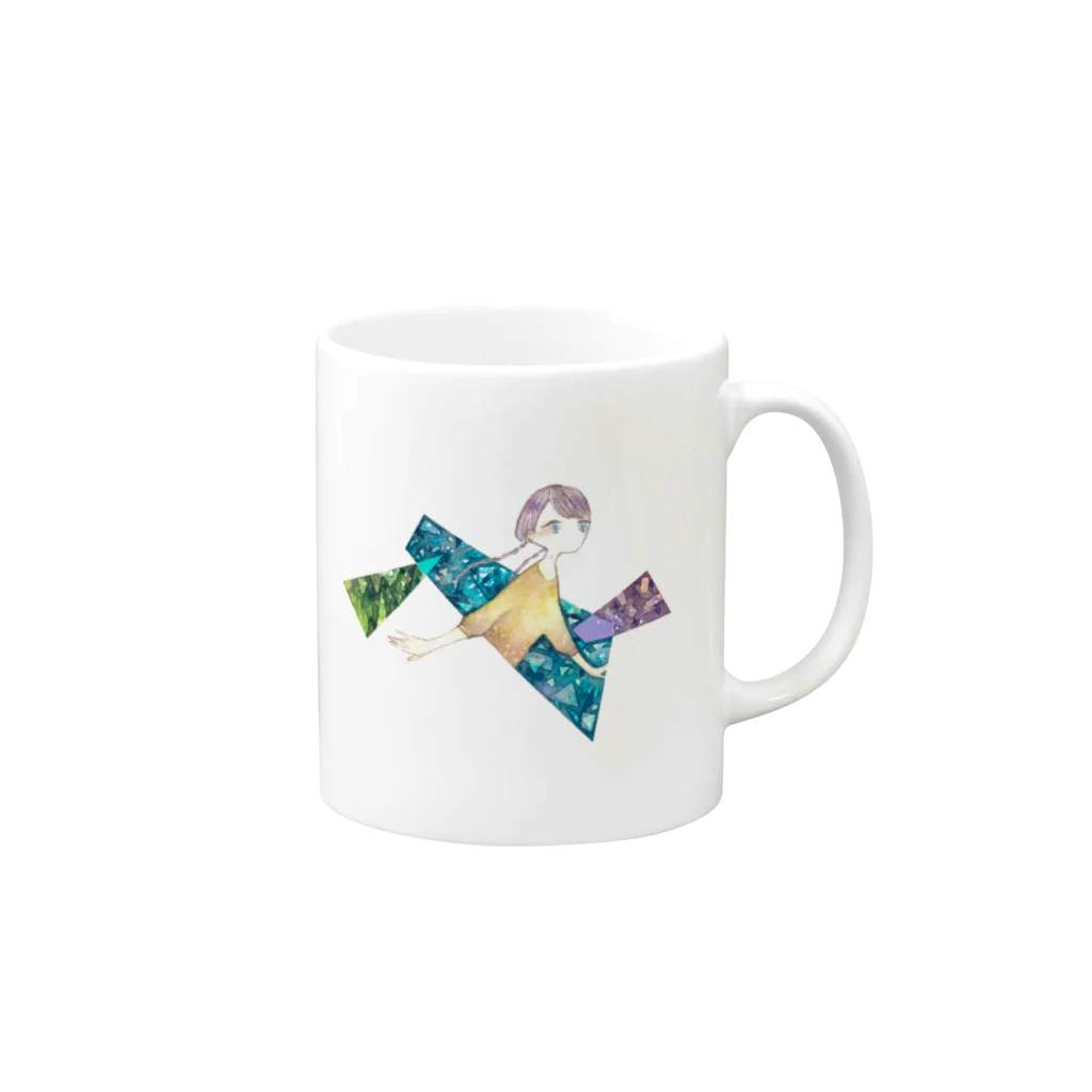 caccoのおんなのこ Mug :right side of the handle