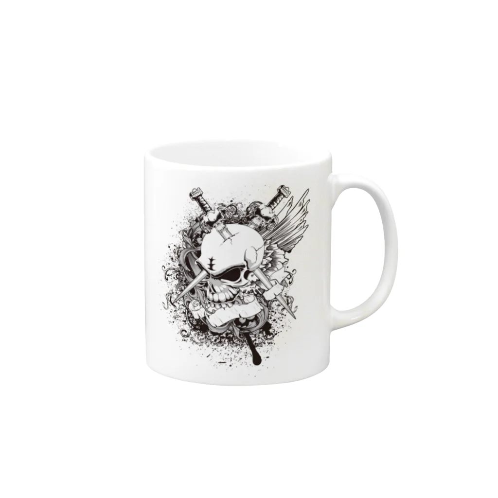 ＩＺＡＮＡＧＩのドクロ～～ Mug :right side of the handle